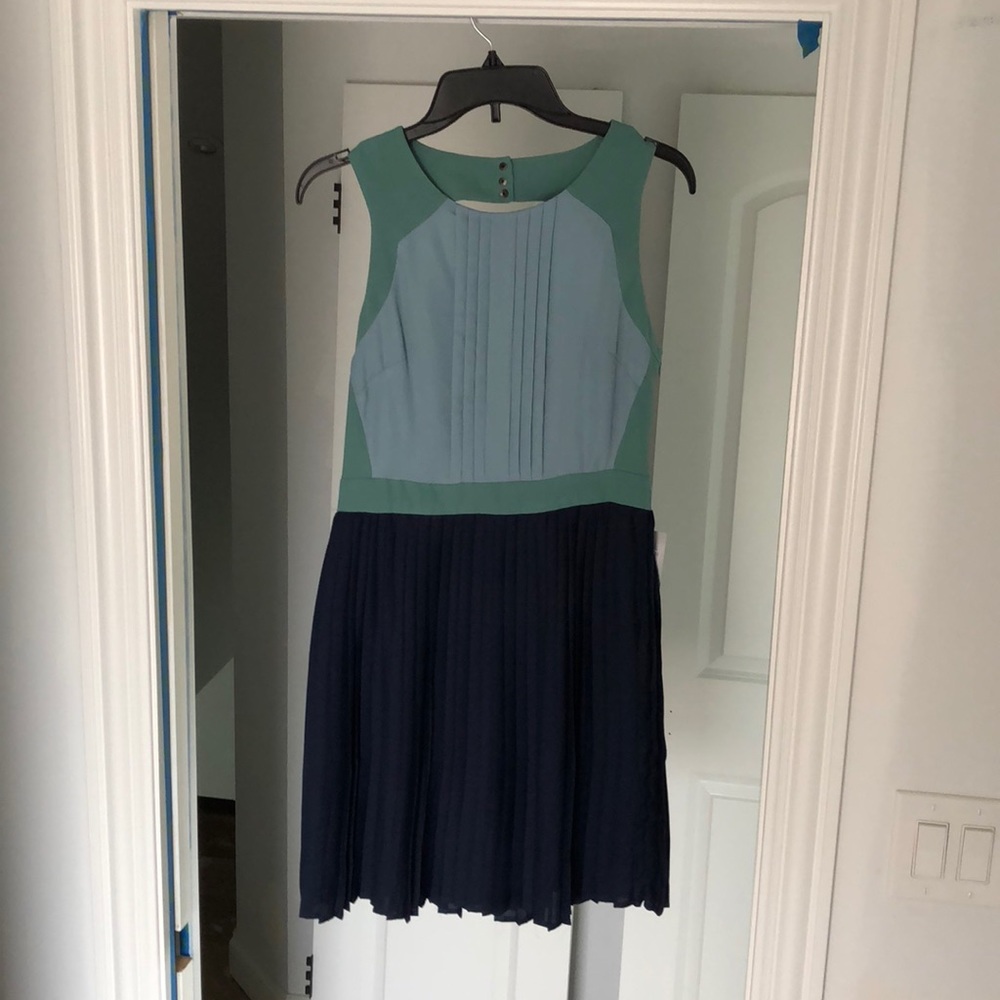 Chelsea28 blue and green dress